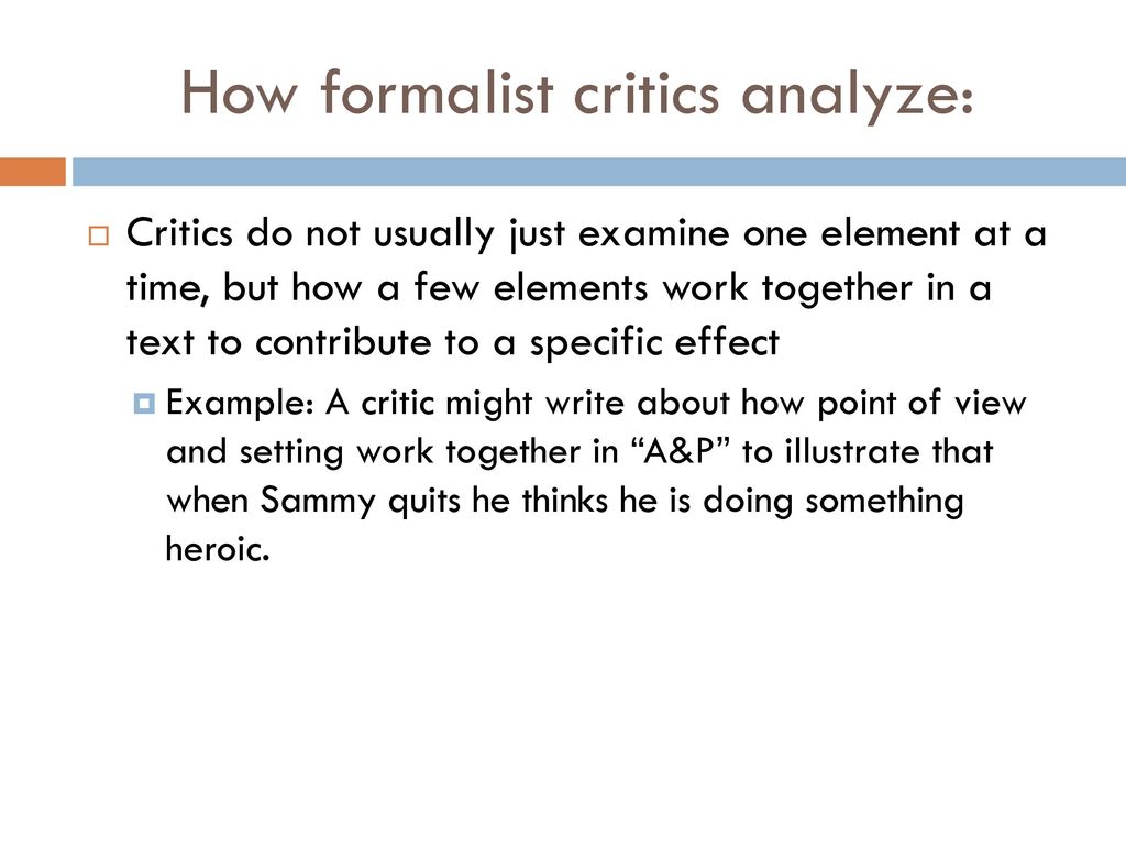 Formalist criticism Pages ppt download