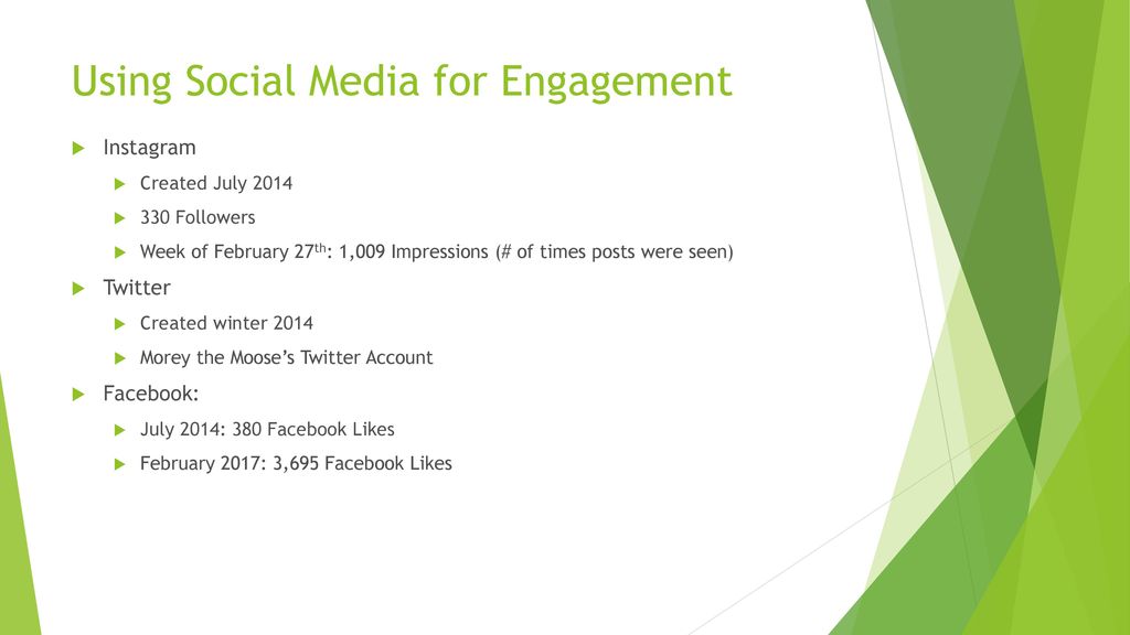 Using Social Media for Engagement