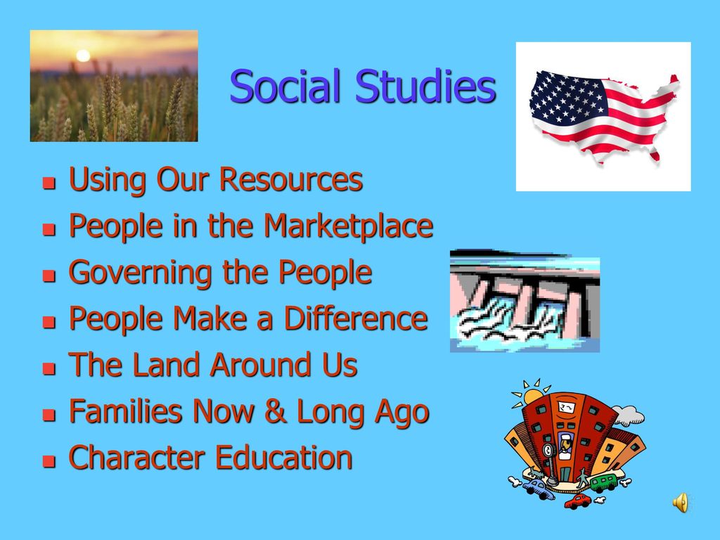 Social Studies Using Our Resources People in the Marketplace