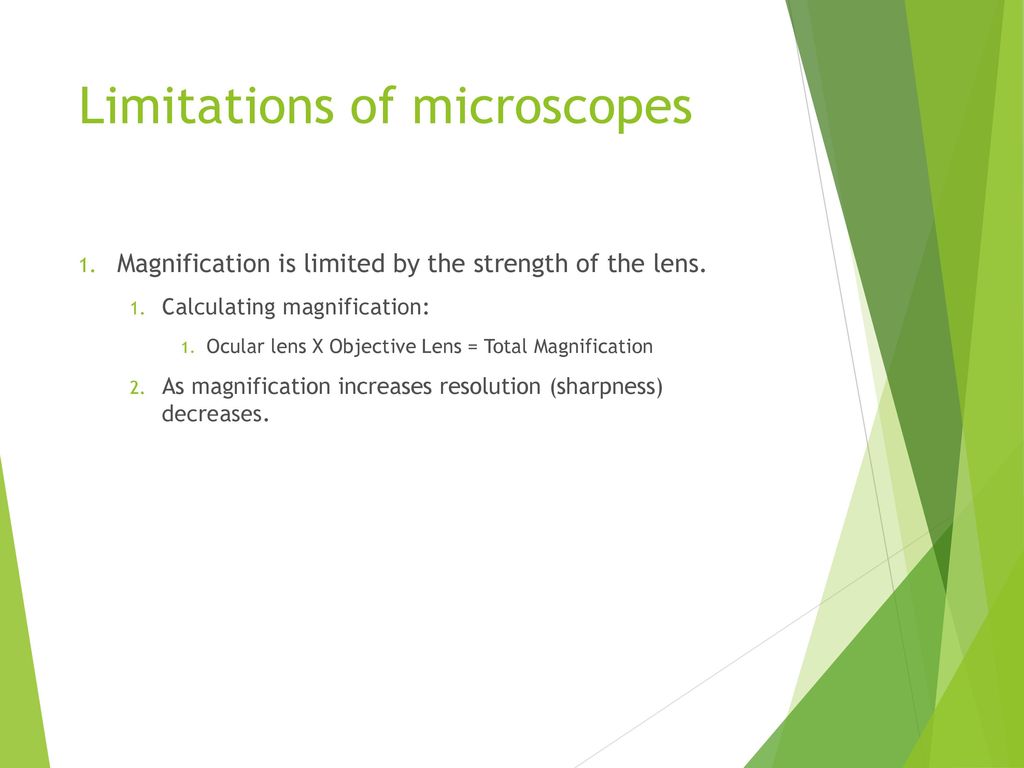 Limitations of microscopes