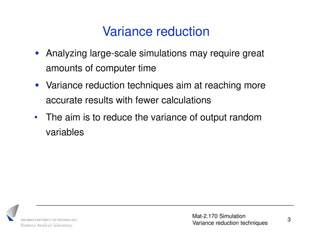 Variance Reduction Techniques Mat Simulation - Ppt Video Online Download