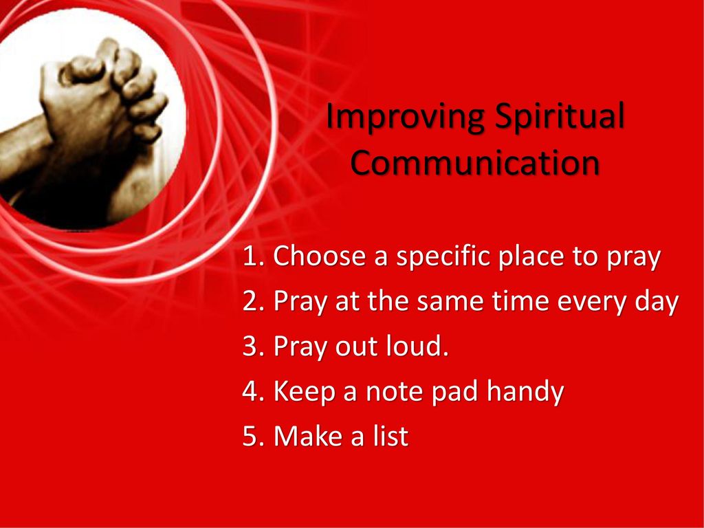 Improving Spiritual Communication