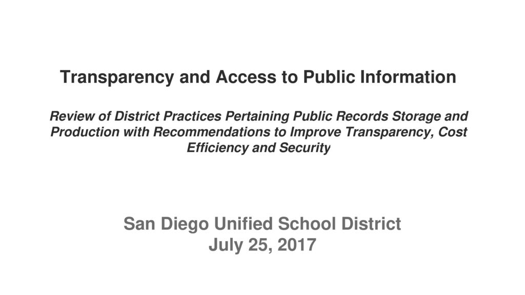 San Diego Unified School District July 25%2C 2017 