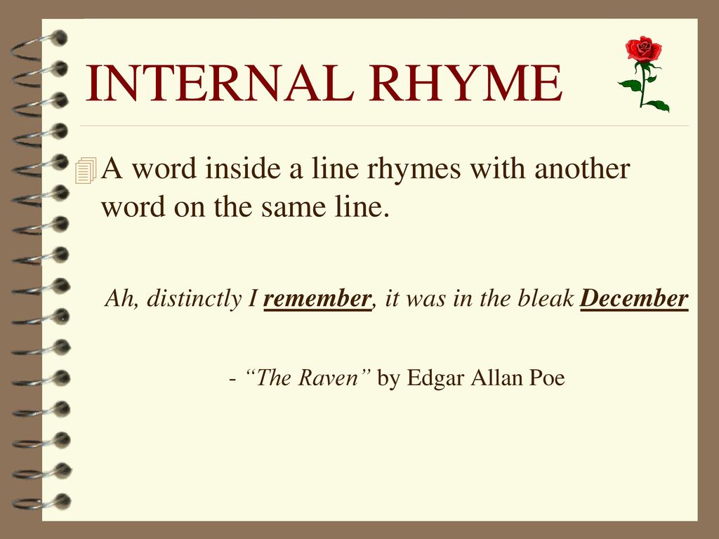 The word inside is. Internal Rhyme examples. Inside Word. Imperfect Rhyme. Rhytmes Literature.