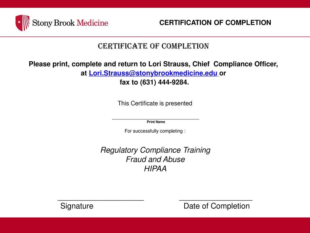 Hipaa Training Certification And Compliance