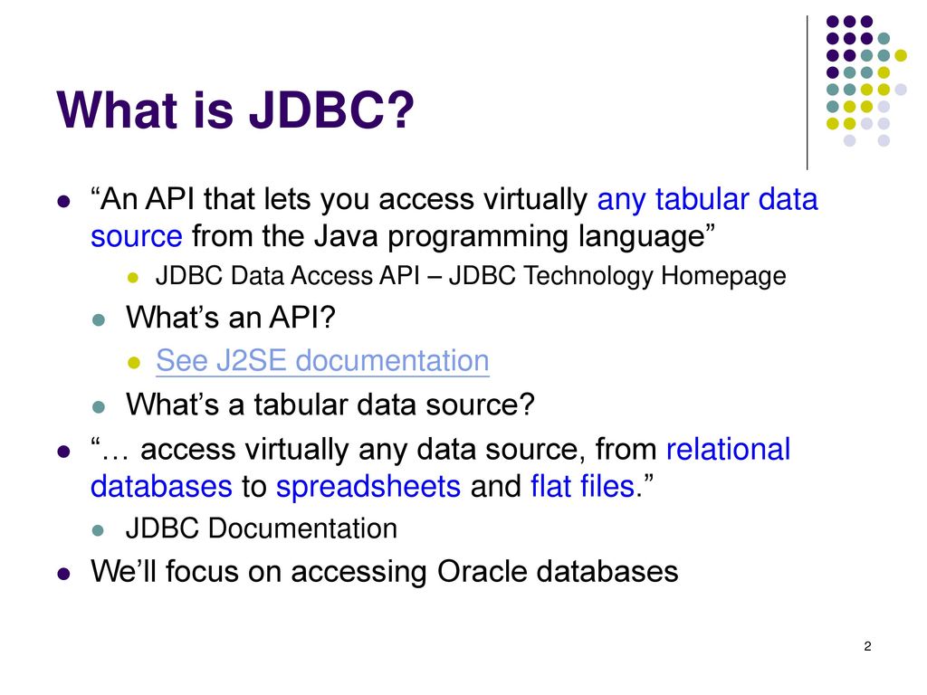 JDBC – Java DataBase Connectivity - ppt download