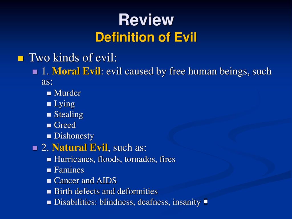 The Problem of Evil and Pain - ppt download