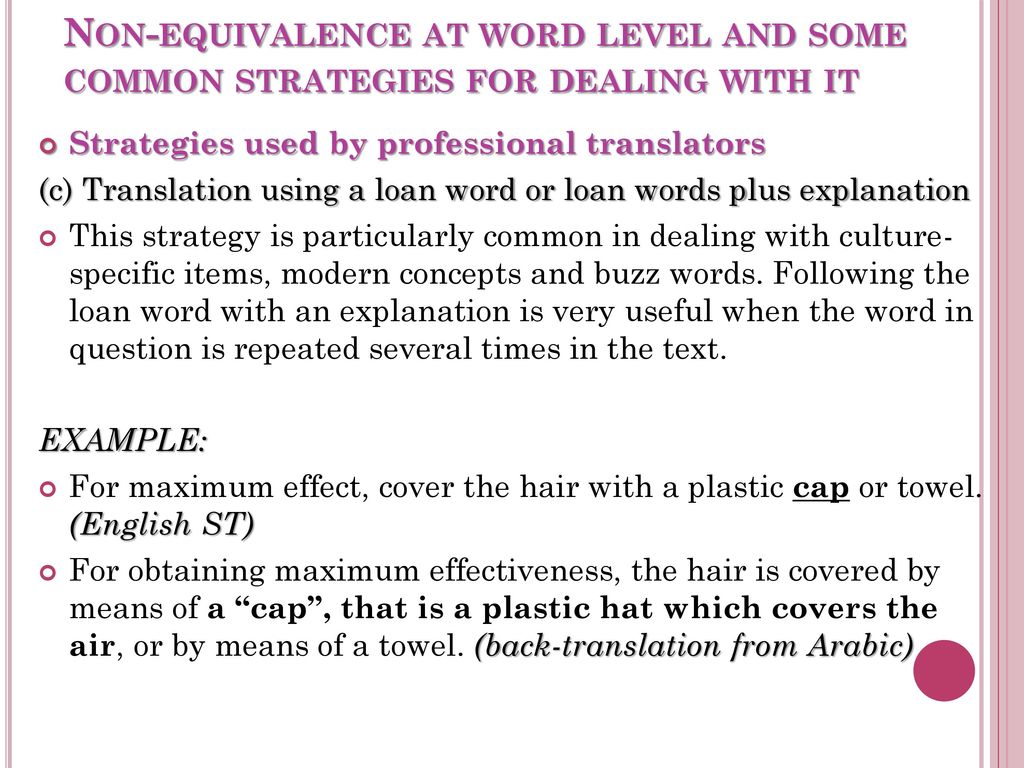 Mona Baker S Perspective On Equivalence Ppt Download