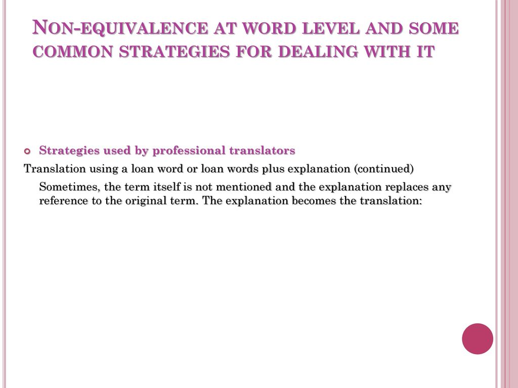 Mona Baker S Perspective On Equivalence Ppt Download