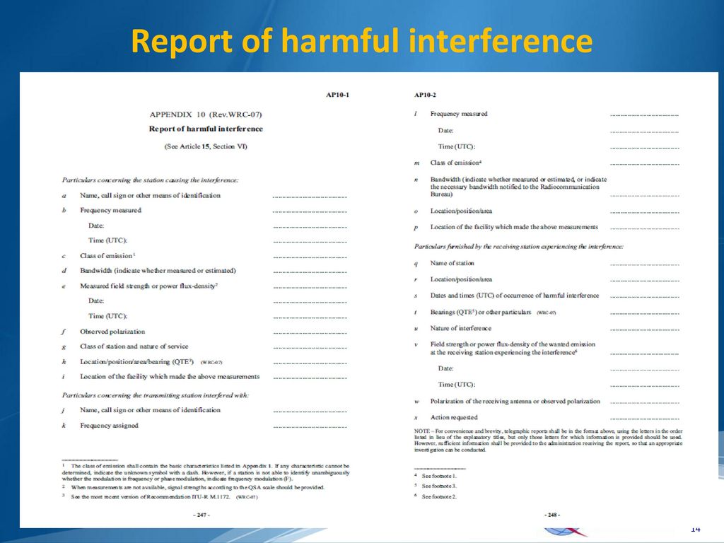 International Spectrum Management And Interference Mitigation - Ppt ...