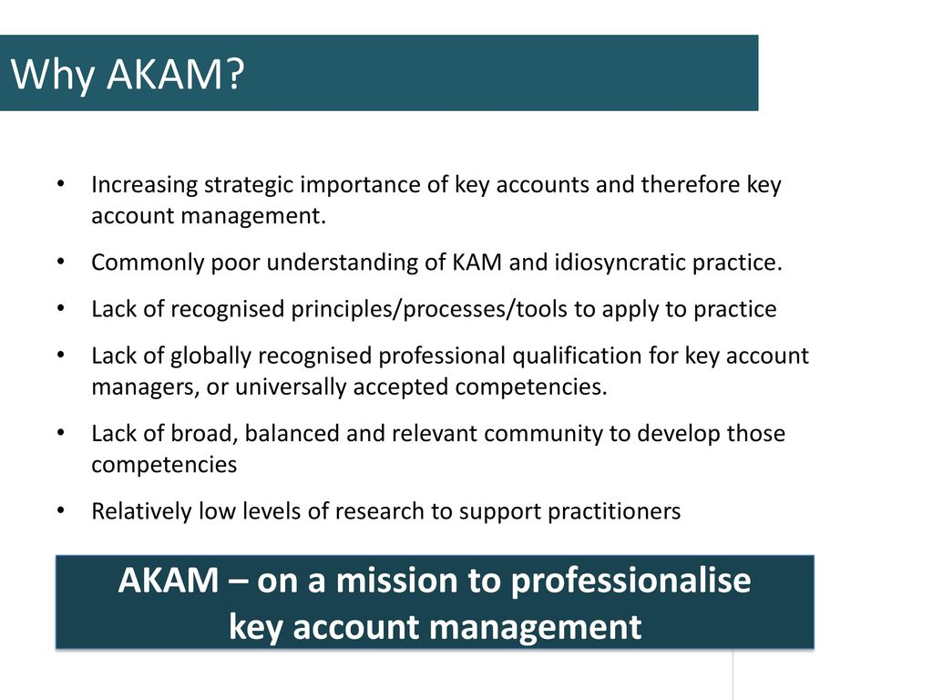 The role and influence of senior management in KAM - ppt video ...