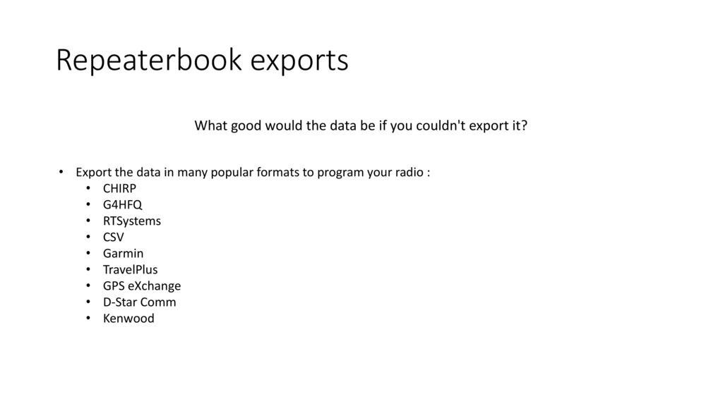 What is Repeaterbook.com? - ppt download