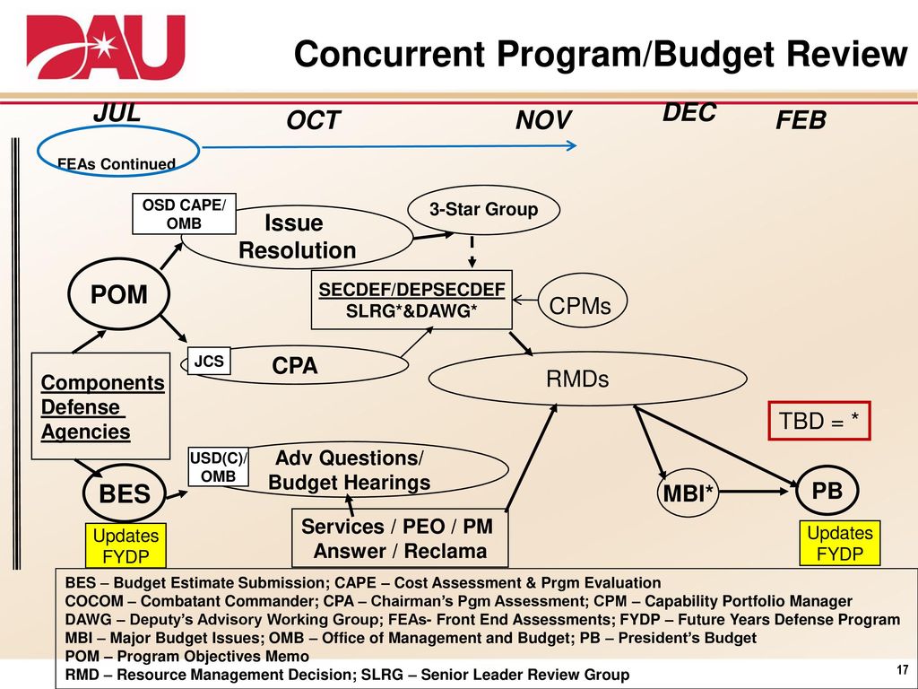 Concurrent Program/Budget Review