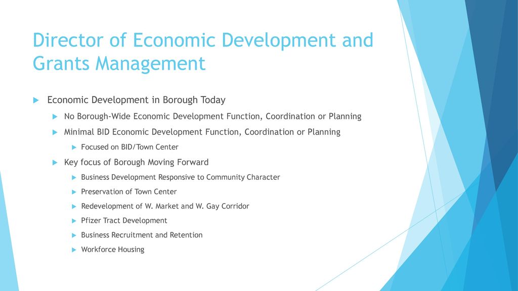Director of Economic Development and Grants Management