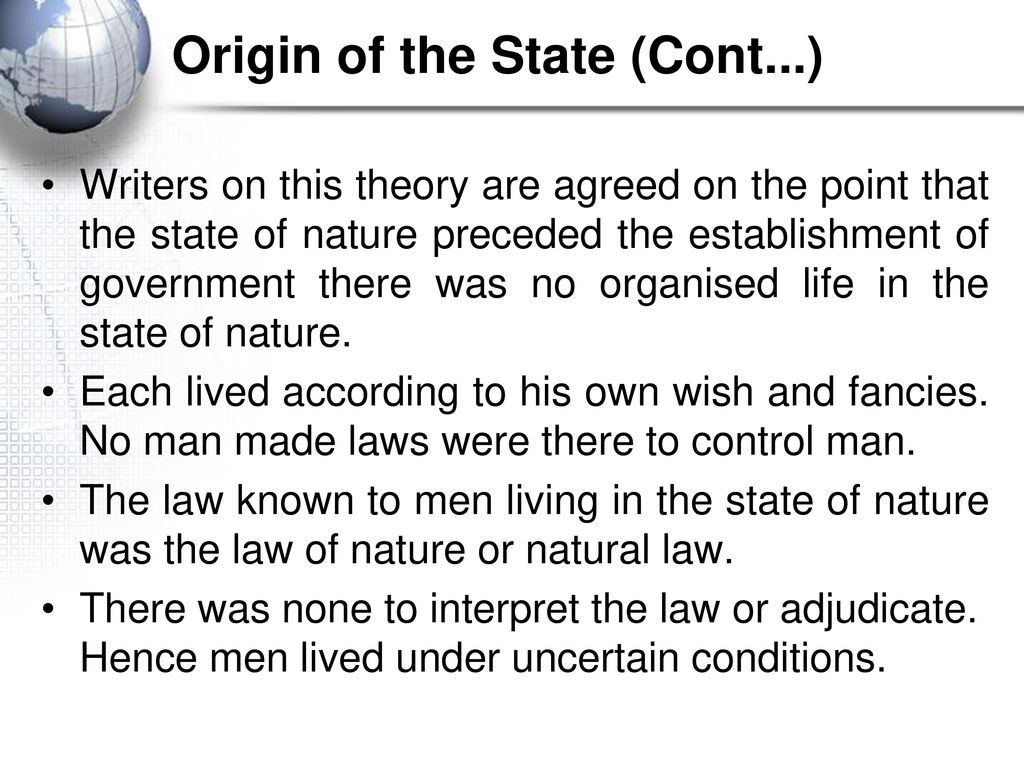 The State and its Origin and Nature - ppt download