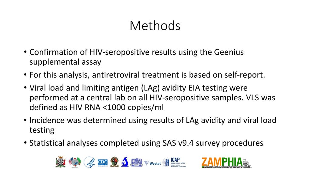 Methods Confirmation of HIV-seropositive results using the Geenius supplemental assay.