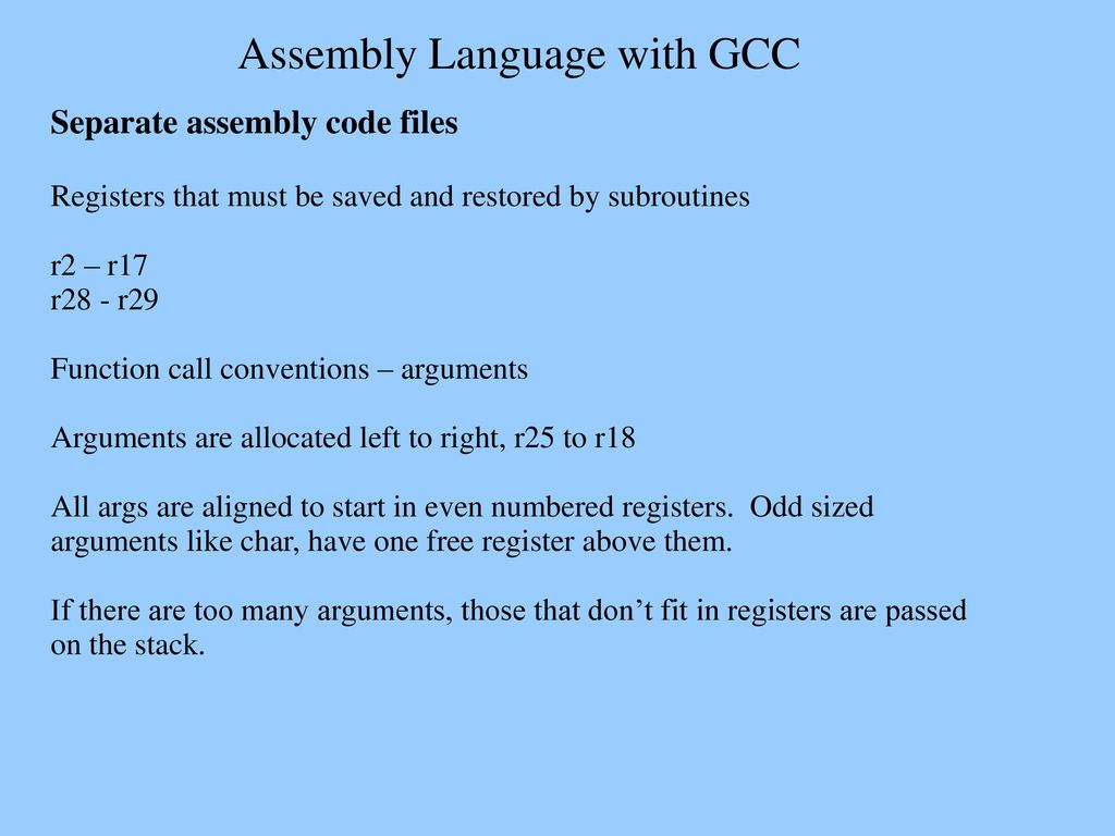 Assembly Language with GCC - ppt download