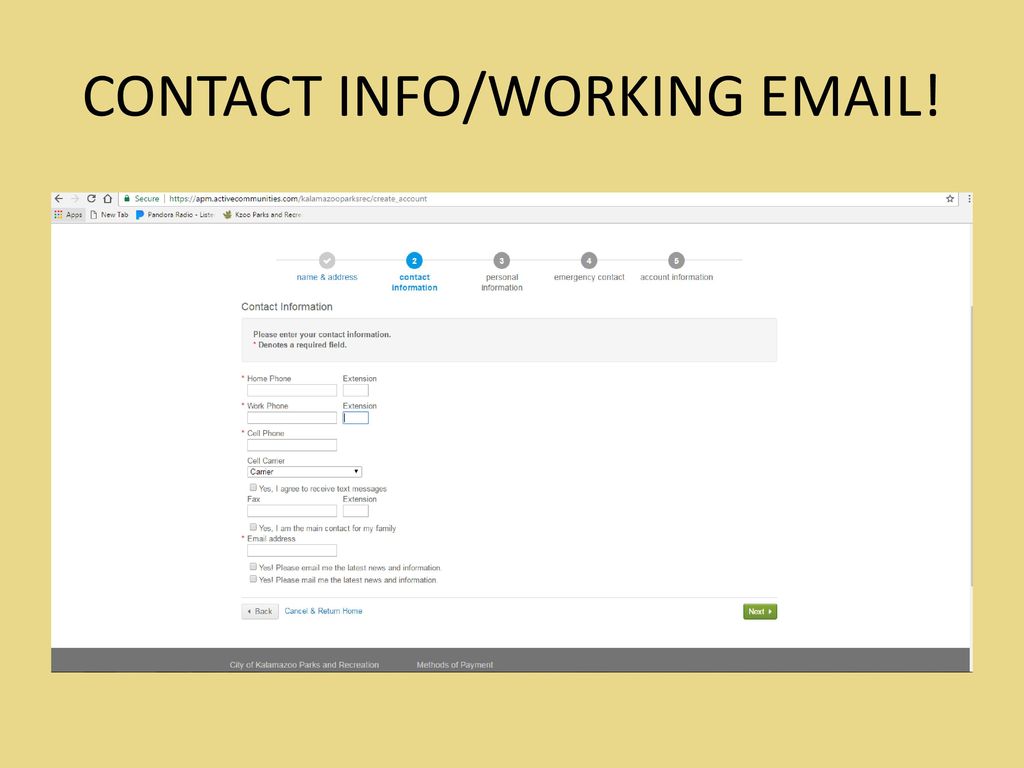 CONTACT INFO/WORKING  !