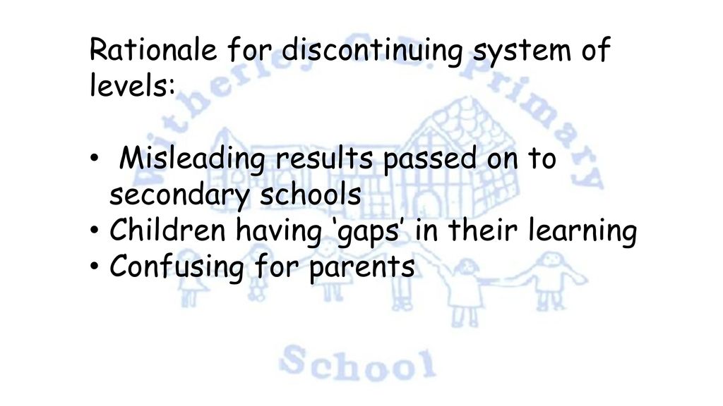 Rationale for discontinuing system of levels: