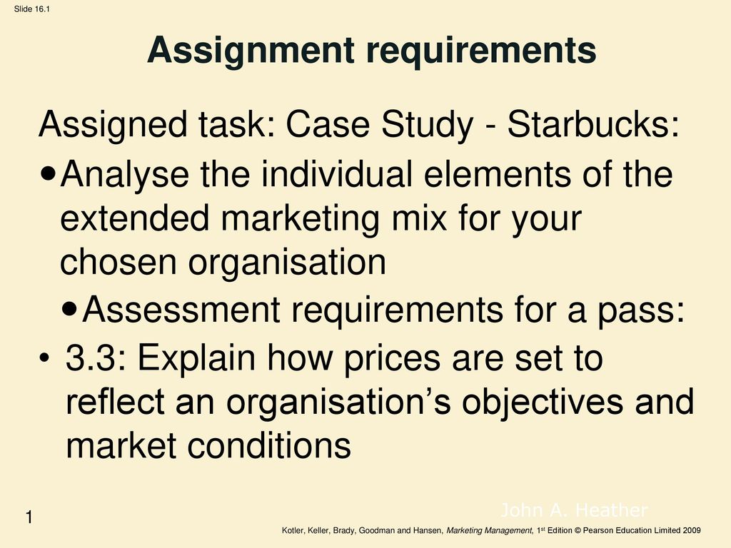 assignment requirements meaning