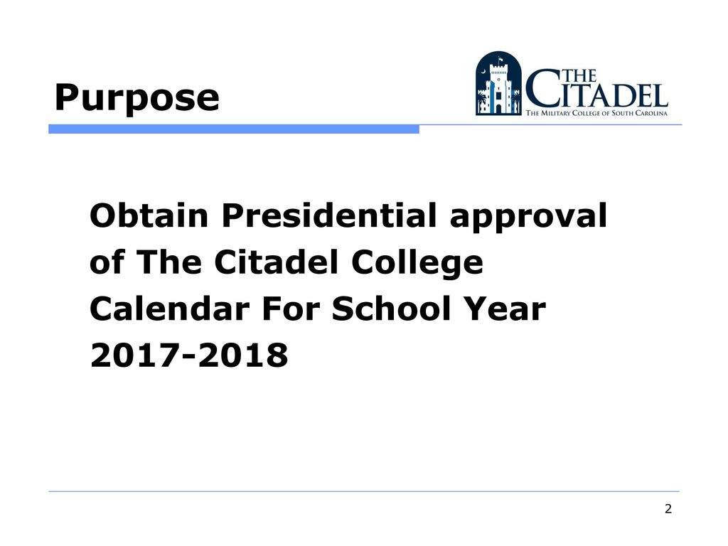 Review Of School Year Ppt Download citadel academic calendar 2021
