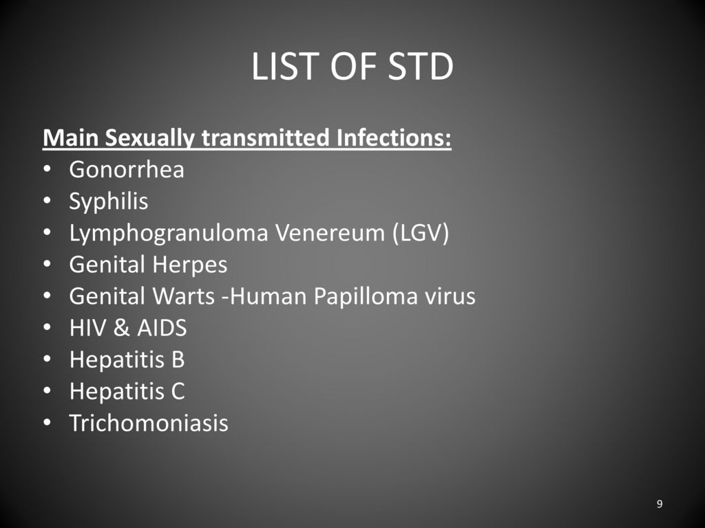 SEXUALLY TRANSMITTED DISEASES (STD) - ppt video online download