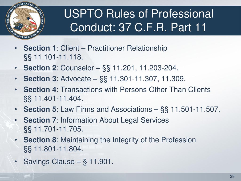 Uspto 37 Cfr 1.27