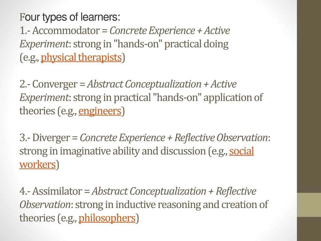 History Of Types Of Learning Ppt Download