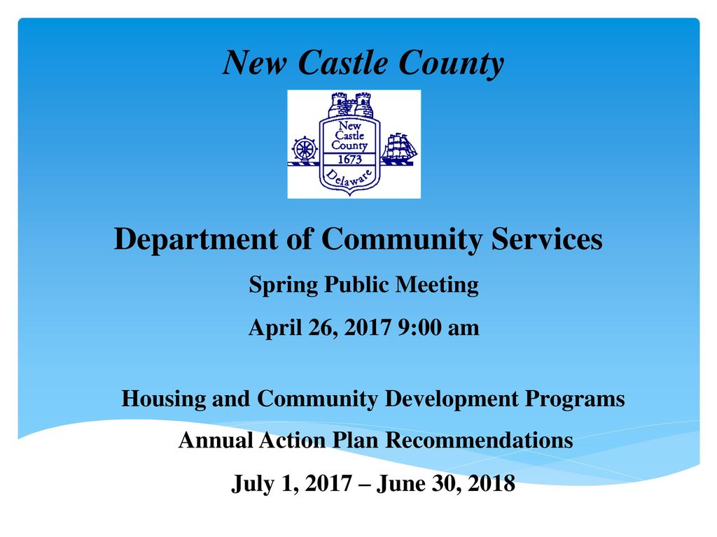 New Castle County Department of Community Services