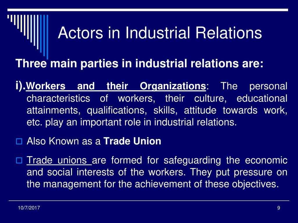 Topic 1: Introduction To Industrial /Employment Relations - Ppt Download