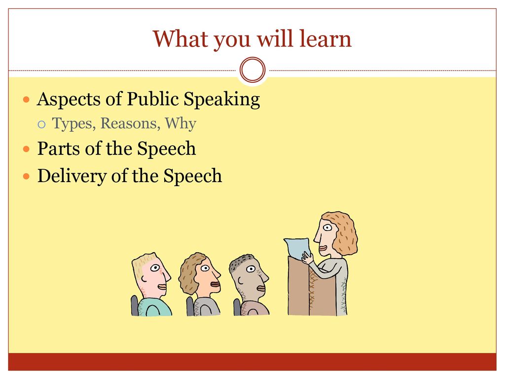 aspects of public speaking