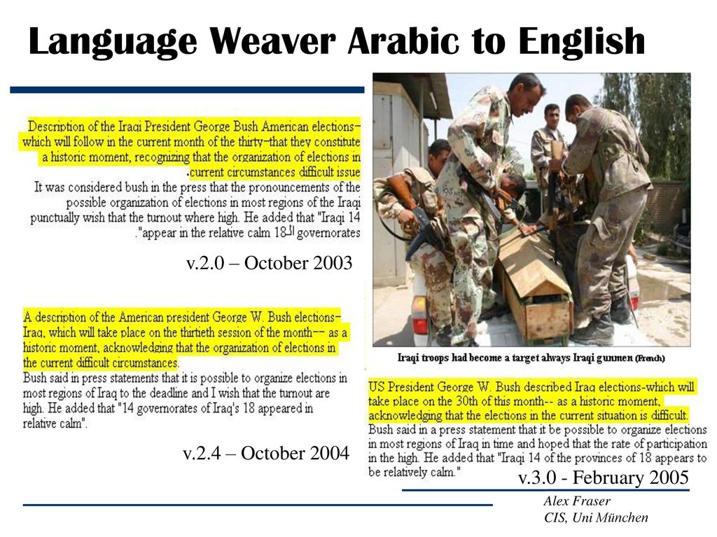 Language Weaver Arabic to English