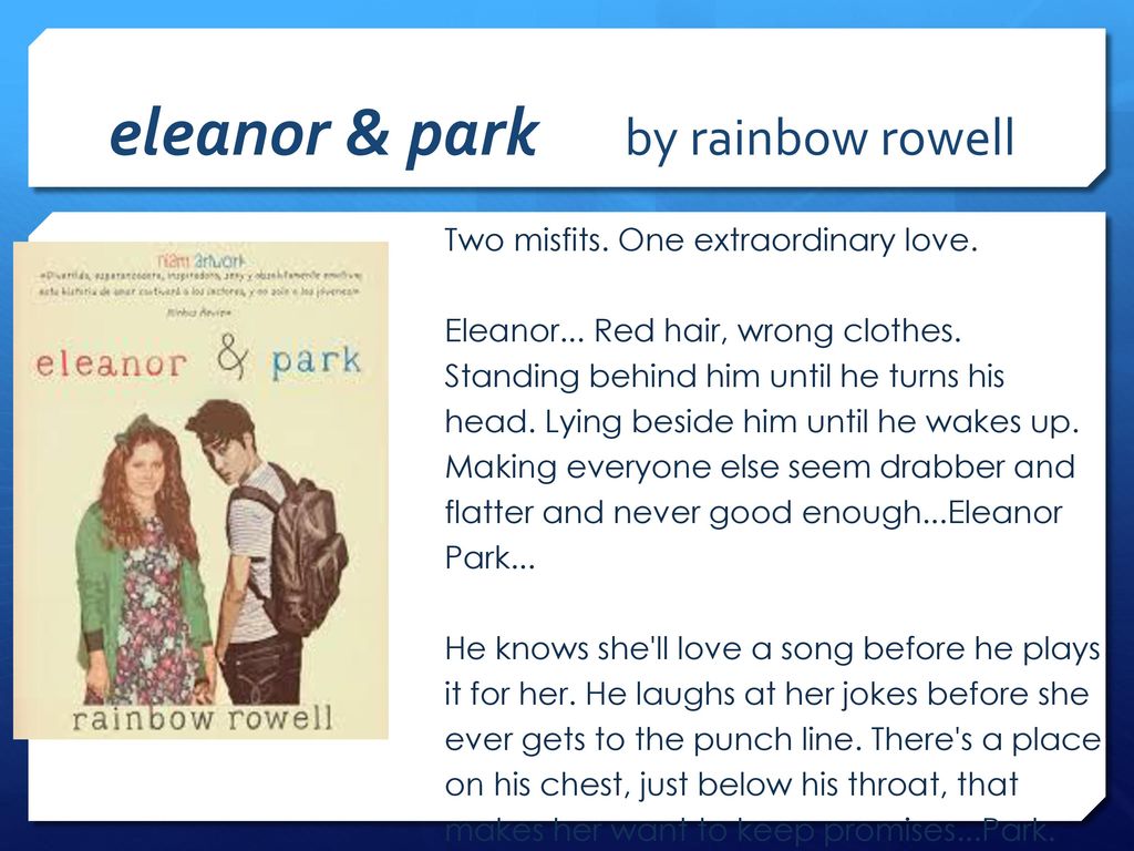 eleanor & park by rainbow rowell
