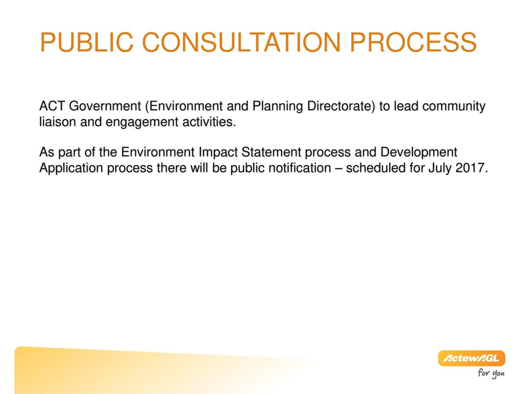 Public Consultation Process