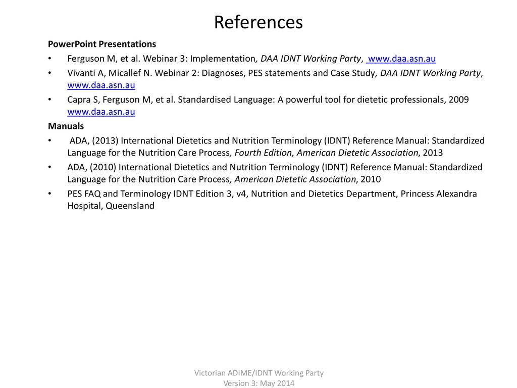 Victorian Adime Idnt Working Party Version 3 May Ppt Download