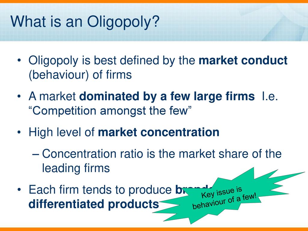 price and output determination under oligopoly
