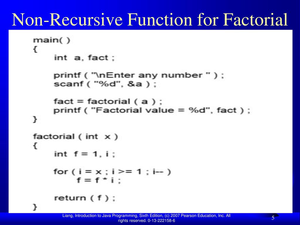 Recursion Function calling itself - ppt download