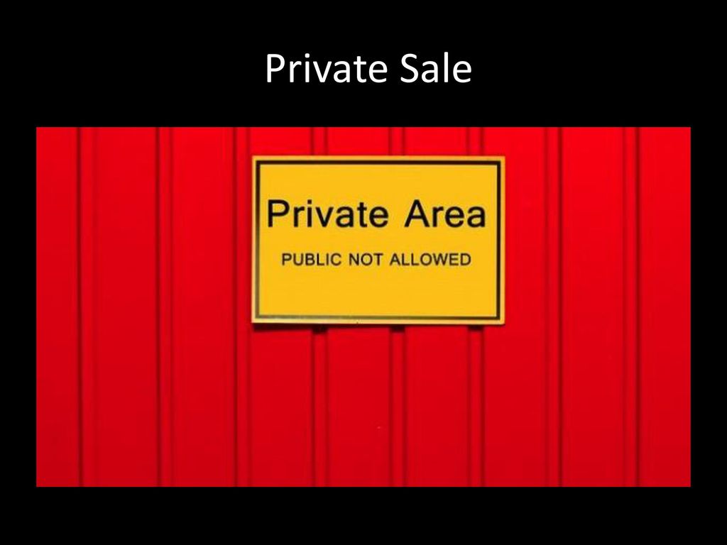 Private Sale