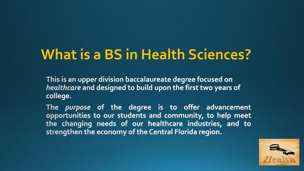 Bachelor Of Science In Health Sciences - Ppt Download