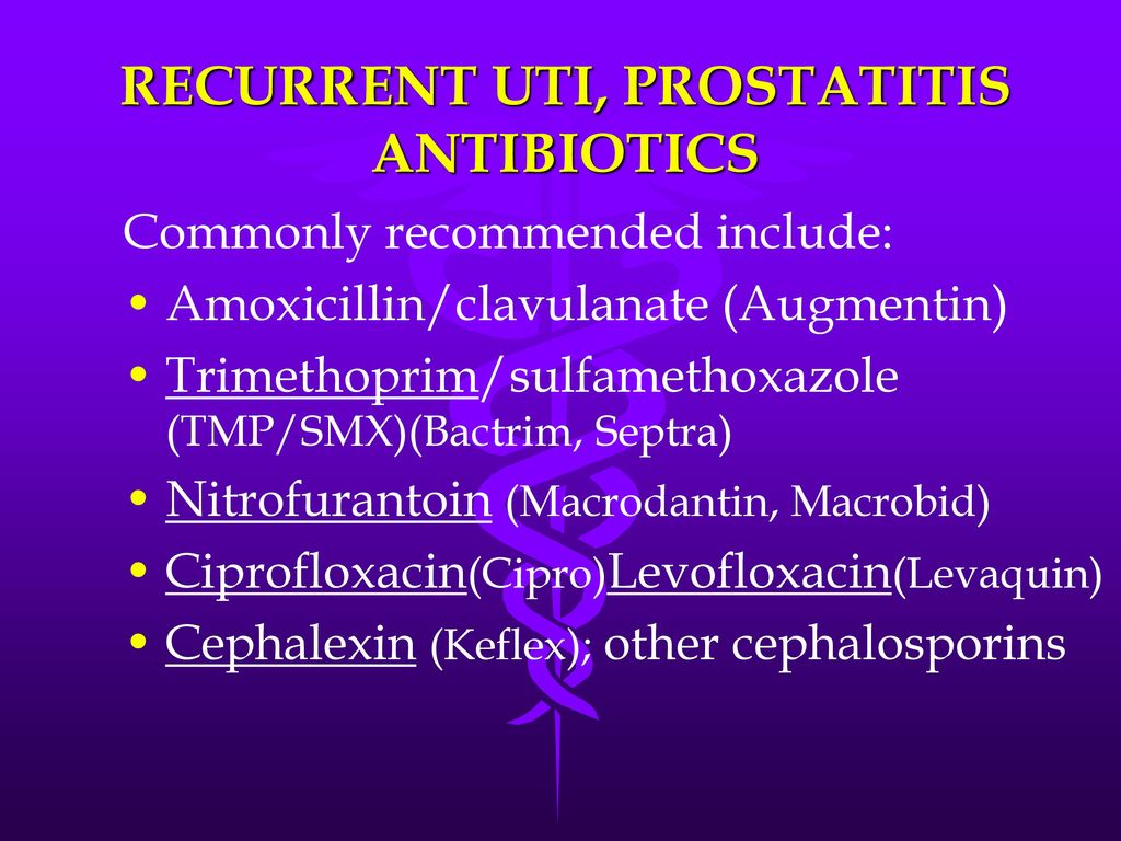 amoxicillin clavulanate prostatitis)