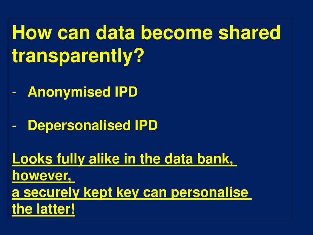 How can data become shared transparently