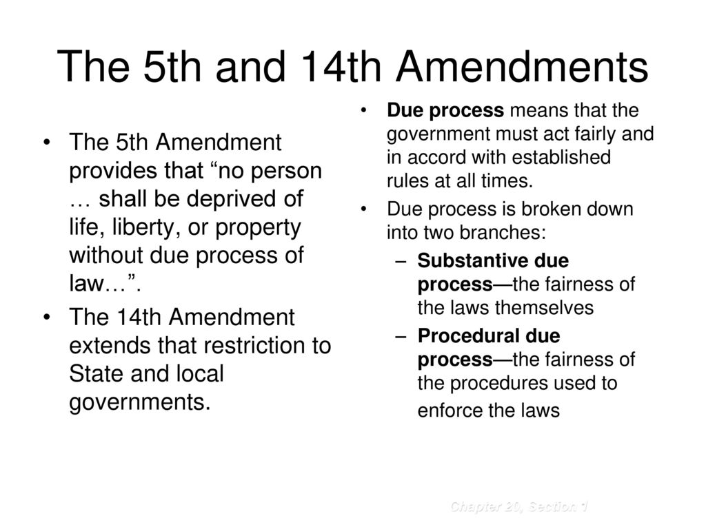 Aim: What is Due Process - ppt download