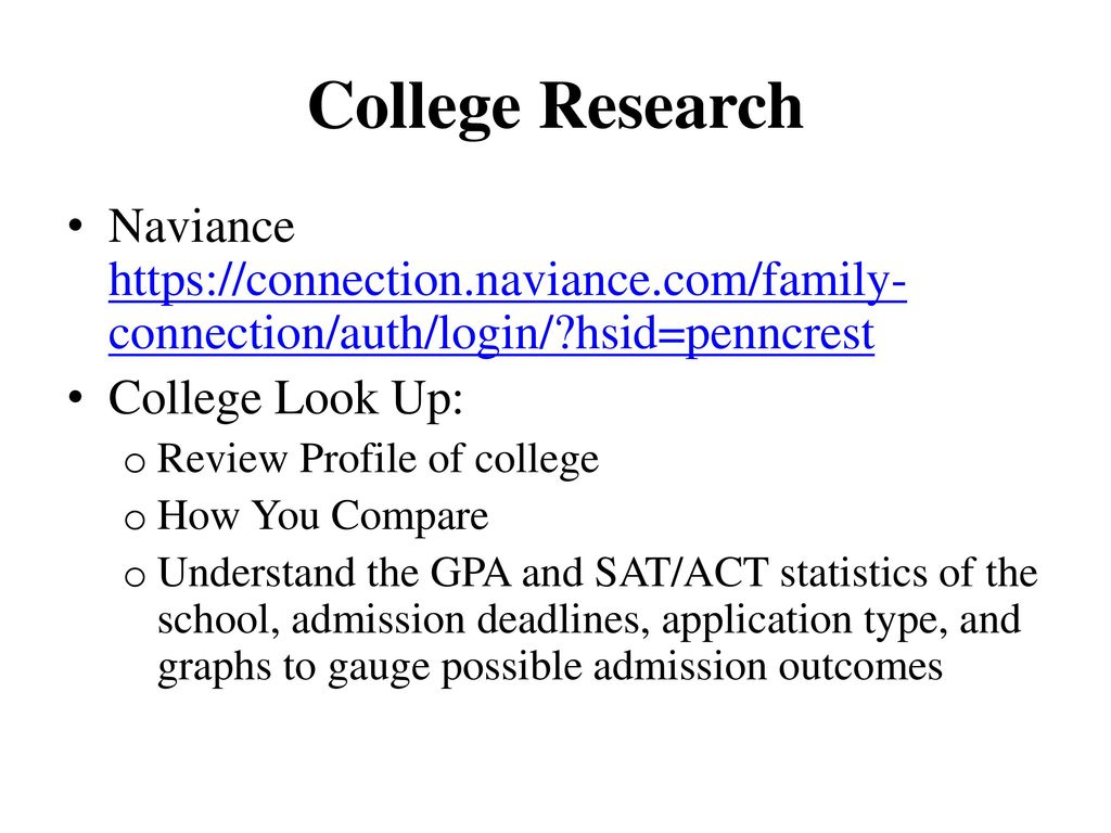 College Research Naviance   hsid=penncrest.