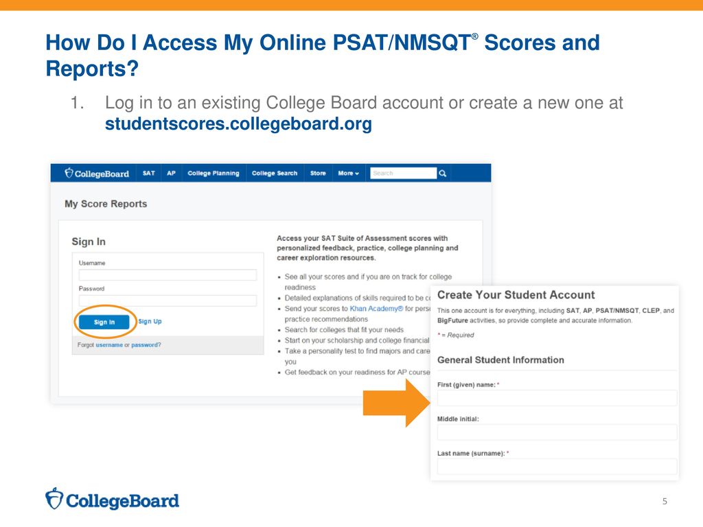 How Do I Access My Online PSAT/NMSQT® Scores and Reports