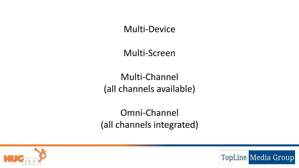 (all channels available) Omni-Channel (all channels integrated)