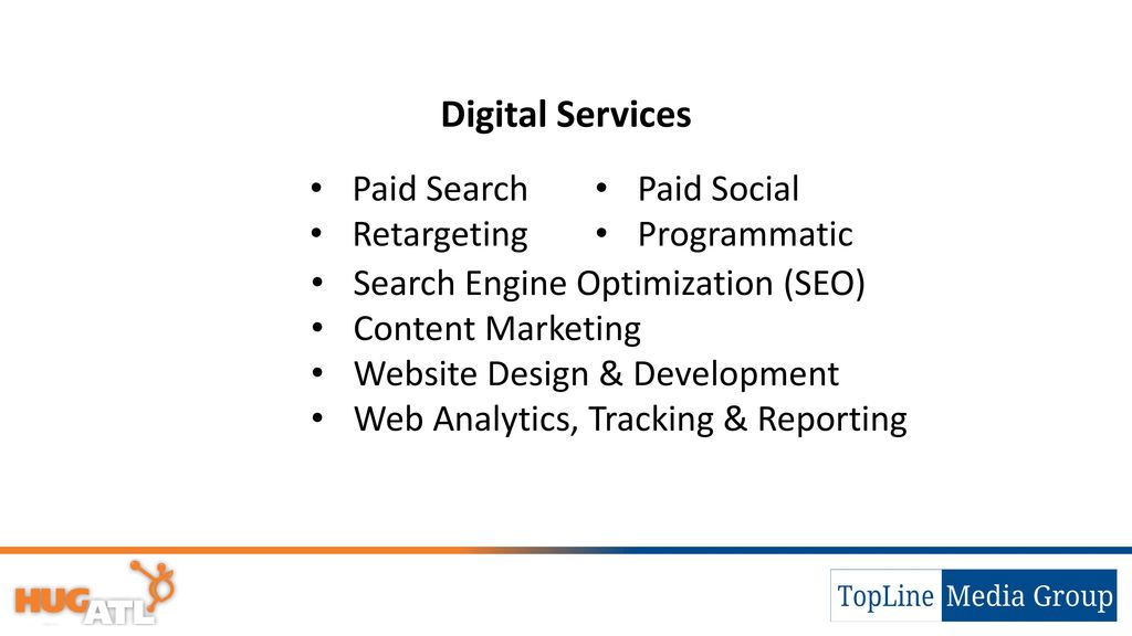 Digital Services Paid Search Retargeting Paid Social Programmatic