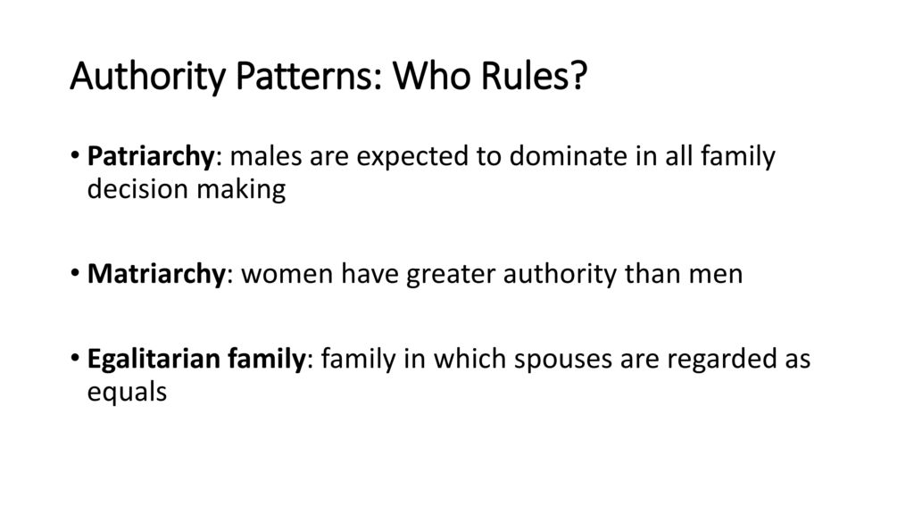 Authority Patterns: Who Rules