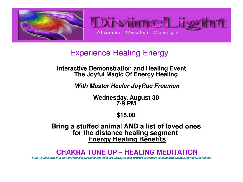 Experience Healing Energy