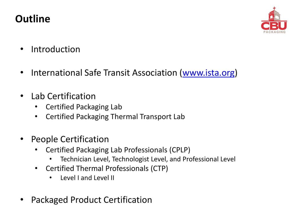 Ista Lab People And Packaged Product Certifications Ppt