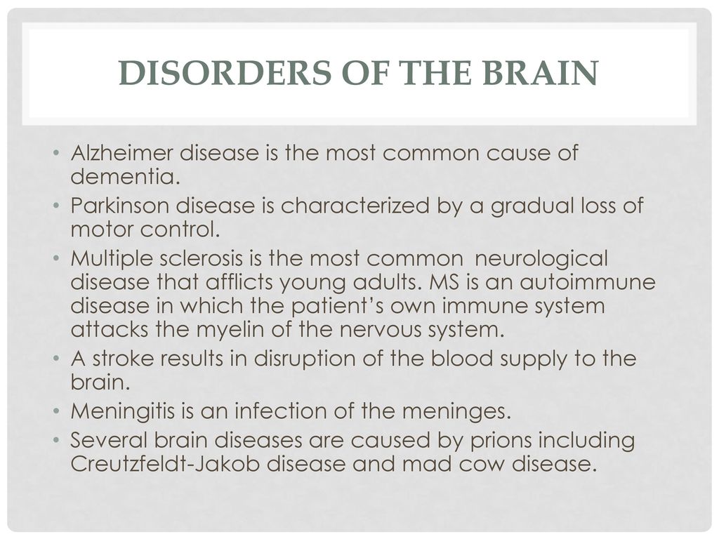 17.5 Drug Abuse & 17.6 Disorders of the Nervous System - ppt download